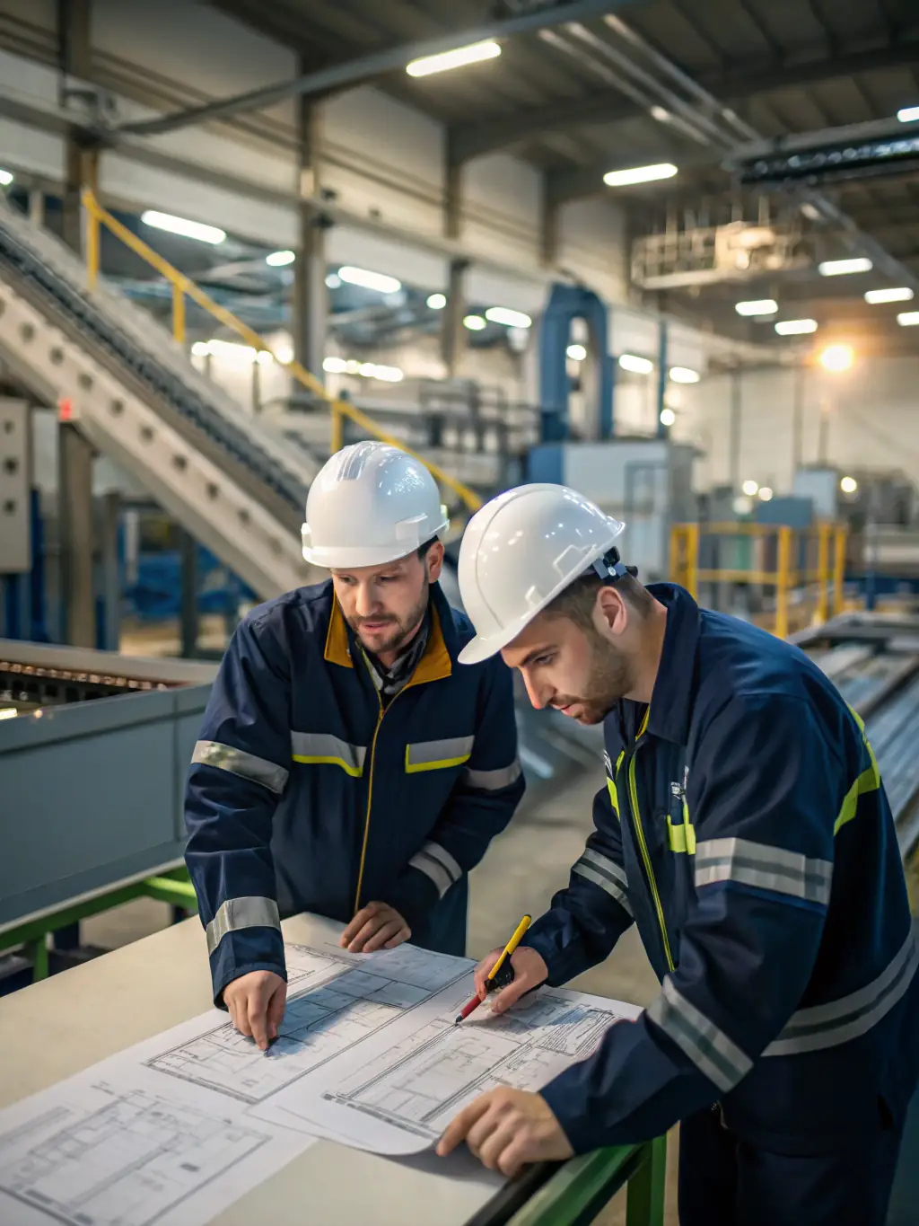 A diverse team of engineers and specialists collaborating on a complex oil and gas project, showcasing the company's expertise.
